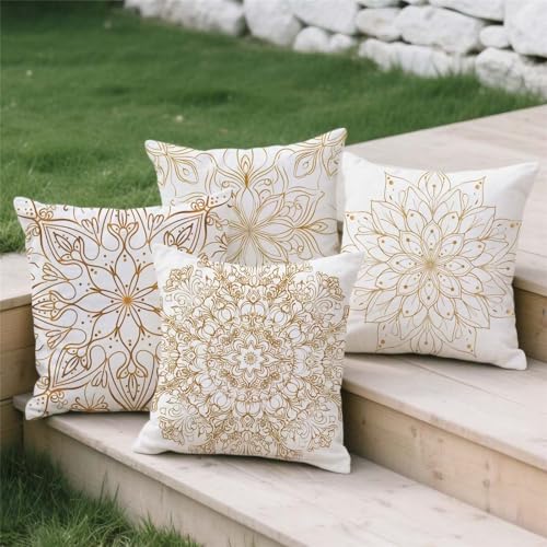 Housse de coussin lin 80x80 cm avec fermeture invisible chic S271