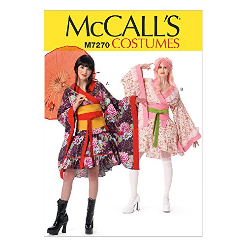 McCall's Patterns M7270 Kimono Top, Skirt, OBI & Belt, AX5