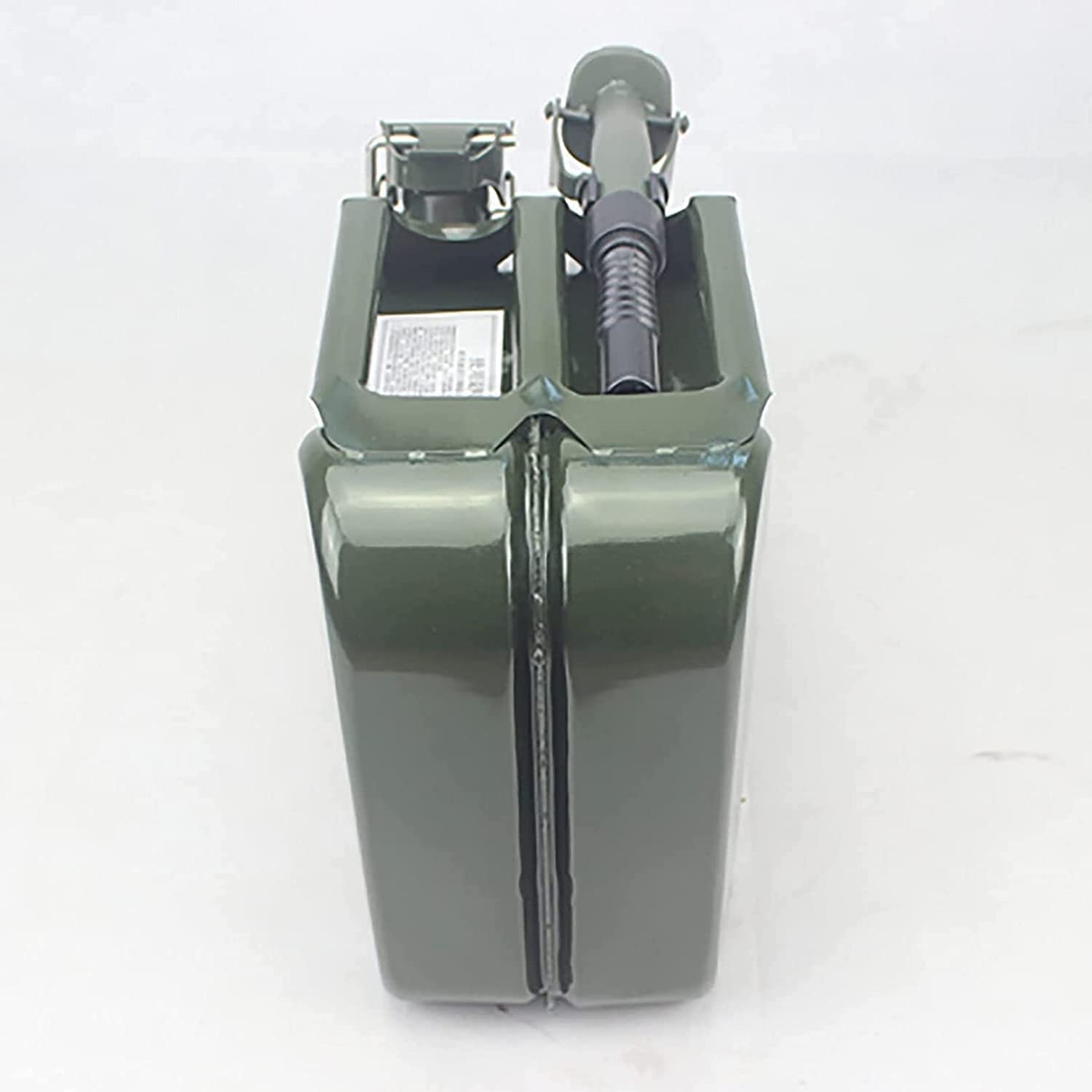 Bidón de gasolina de Metálico Recipientes gasoli Boquilla de vertido de bidón de coche con boquilla Flexible for tanque de combustible de 10L 20L, vertedor de lata de combustible de furgoneta de coche