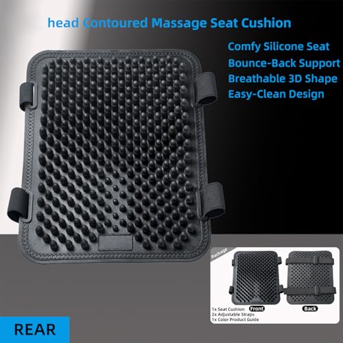 Cojín para asiento de motocicleta con plan ventilado anticalor para trayectos largos 5