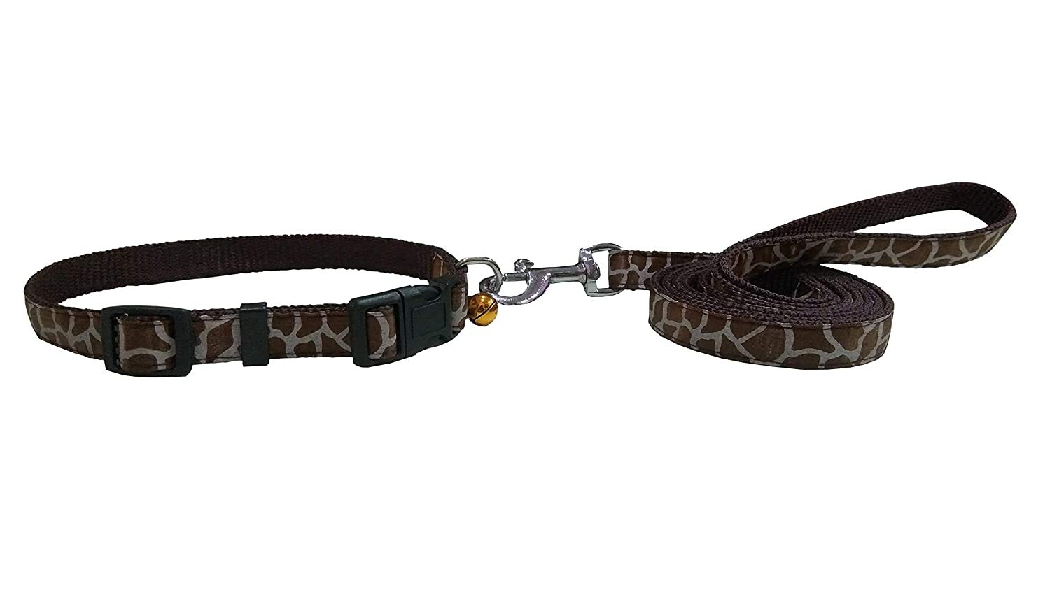 RvPaws Puppy/Cat Printed Nylon Leash and Adjustable Collar Set - (52 x 1.5 cm, Golden) (B08QM83XSN) Amazon Price History, Amazon Price Tracker