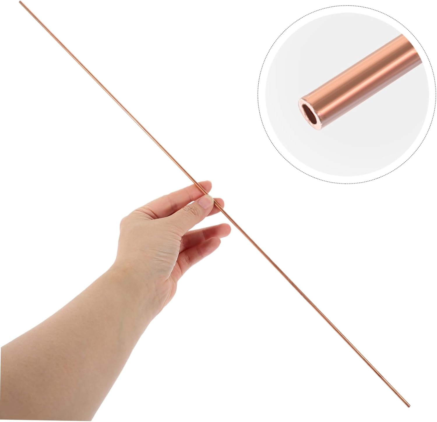 Cabilock 3sets Copper Tubes Wall Thickness Smooth Surface Copper Rods for Crafts Versatile Metal Tubing for DIY Projects and Metal Working 2pcs*3