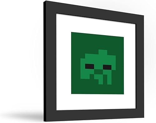 Miniatura 2 de Trends International Gallery Pops Minecraft Pixeles icónicos - Mobs - Arte de pared de zombies, versión enmarcada en negro, 12 x 12 pulgadas