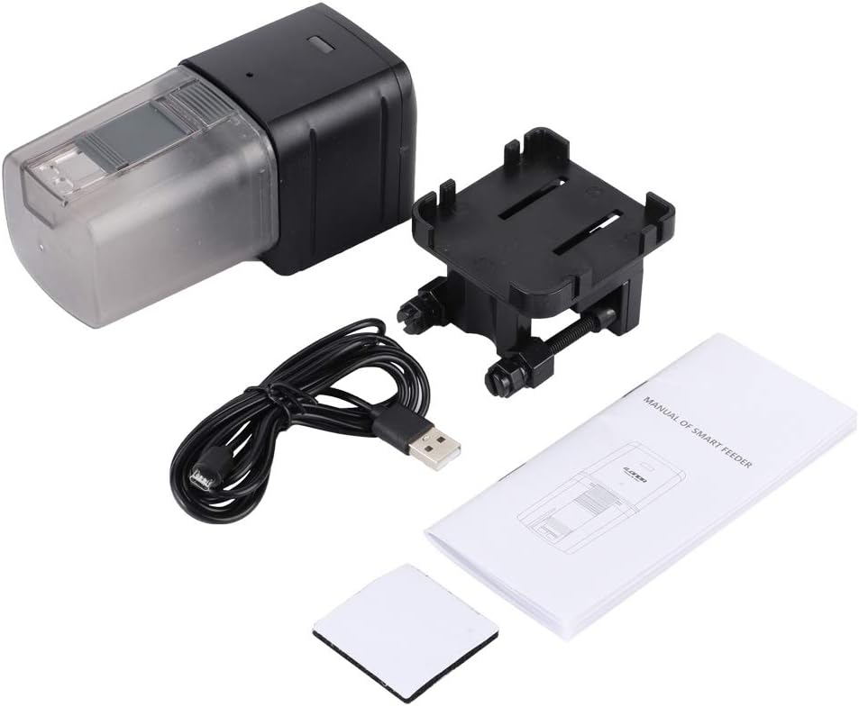 Automatic Fish Feeder Intelligent, Pond Fish Feeder Wireless, WiFi Remote Control Feeding Machine for Aquarium Tank and Water Pet Daily Care