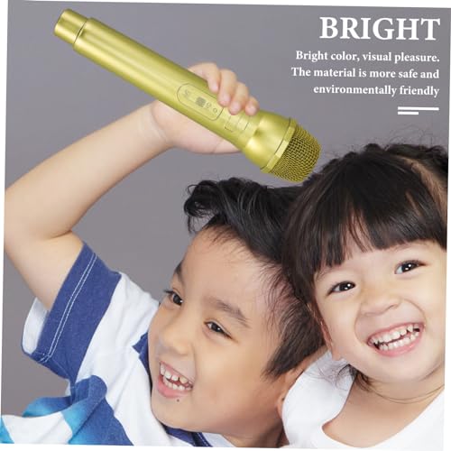 Cabilock 1 Unidade Microfone De Simulação Pequeno Pretendente Microfone Infantil Suporte De Microfon