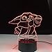 Luce fantasma 3D luce notturna a led Star Wars baby Yodamem nella foto per bambini decorazione della stanza dei bambini lampada da tavolo baby mini Yoda
