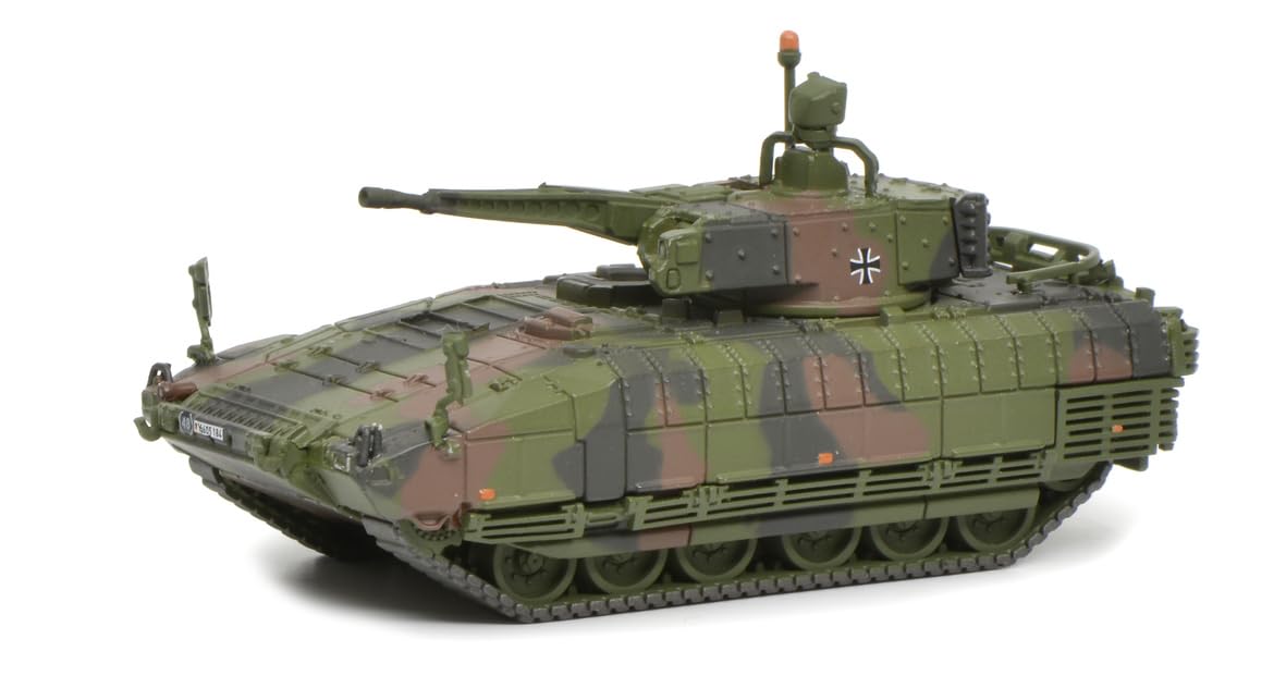 Schuco 1:87 SPZ Puma BW Camo - Hochwertiges Diecast Modell im Maßstab 1:87, Modellauto, 1:87, Militär, Sammlermodell, Diorama