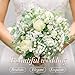 MAQIAHN 6 Baby Breath Artificial Flowers - Babies Breath Flowers Artificial Bulk Faux Flowers Bouquet White Flores Greenery Real Touch Fake Flowers Arrangements Wedding Centerpieces Tables Decorations