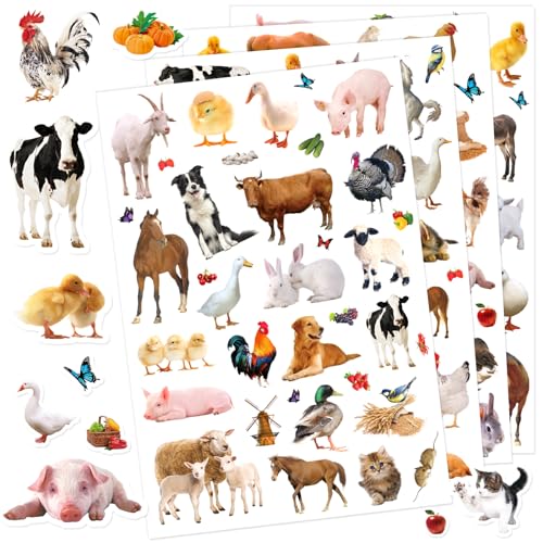 Farm Animals Stickers 720 Count Farm Animal Barnyard Cow Sheep Chicken Stickers Party Favors Gifts Sticky Decor for Scrapbook Calendar Planner Gift Wrap Decor