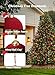 Brightown 15 Pcs Red Velvet Christmas Balls, 3.15 Inch Velvet Ornaments for Christmas Tree, Christma Tree Flocked Ornaments Balls for Family Holiday Wedding Party Xmas Hanging Decoration