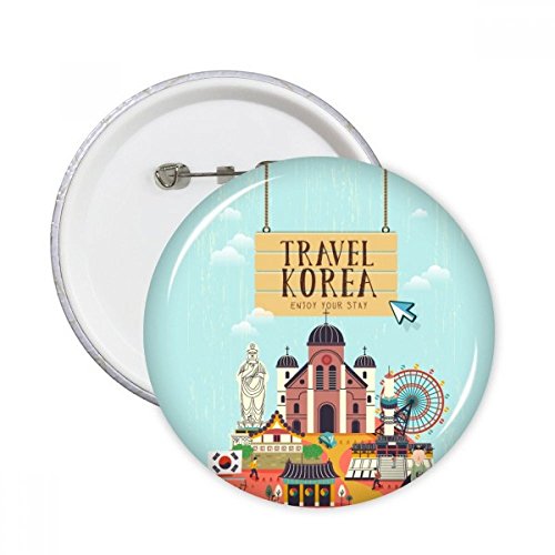 Badge voyage Corée pour personnaliser vos vêtements lors de vos périples