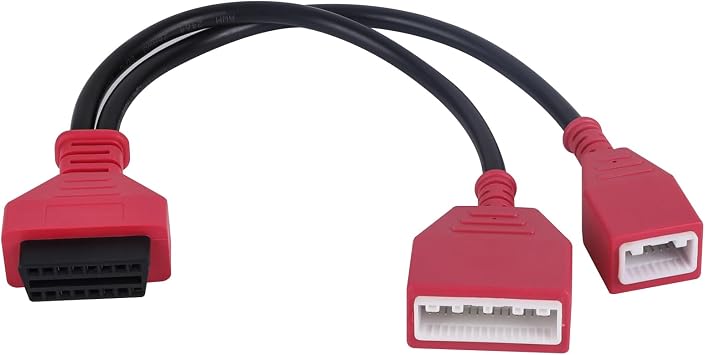 16 + 32 Pin to 16 Pin OBD2 Adapter for Nissan Sylphy, Autel Gateway Adapter OBDII Diagnostic Adapter for Nissan B18, MX808IM, Tenda N51, Nissan, K518
