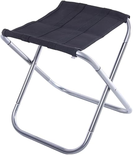Silla plegable al aire libre, taburete de viaje portátil con lona de alta resistencia para camping, pesca, barbacoa, diseño plegable ligero para