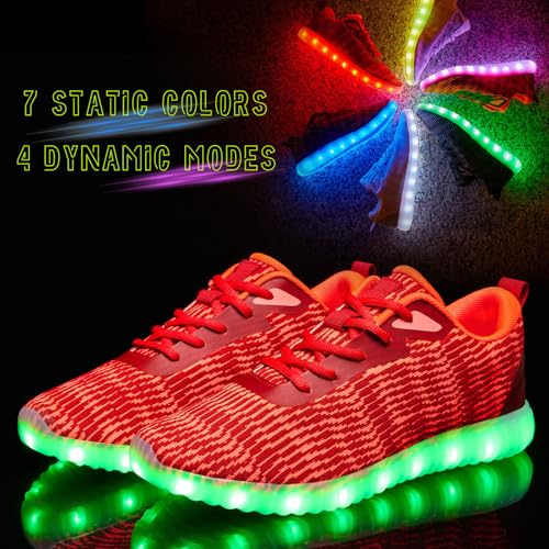 Image of Light Up Shoes for Women Men, LED Sneakers USB Charging Unisex Adult Glow Party Cool Dancing Shoes