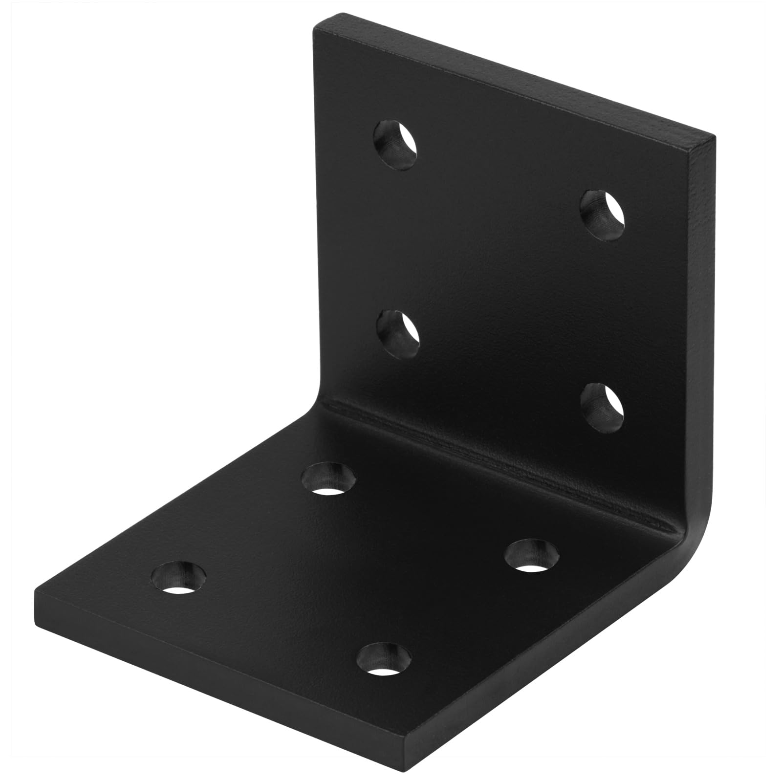 2 Staffe Angolari Squadrette Angolari Metallo per Legno in Acciaio Resistente da 3-12 Pollici, L, 90 Gradi, Supporto per Camino, Mensola a L, Spessore 6 mm, Carico Massimo 136 kg