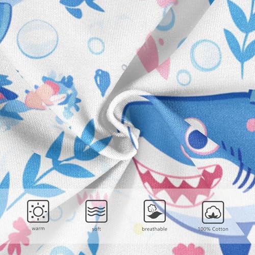 KLL Ocean Shark Masco Little Boys Soft Underwear Briefs Breathable Children Panties3