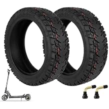 2 Pcs 10x2.50-6.5 Off-Road tubeless scooter tire with valve Tire Replacement for INMOTION L9 scooter for 10 Inch Electric Scooter