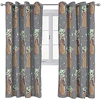 Jay Franco Star Wars El Mandaloriano Curioso Cortinas con Ojales
