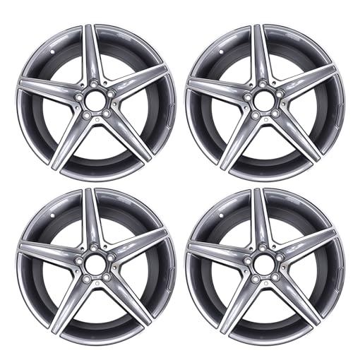 New 18' x 8.5' Aluminum Alloy Replacement for OE Wheel Rim Compatible with E-Class 2014–2017 E250 / E300 / E350 –Fits for Front and Rear Wheel, Machined Gray, Set of 4