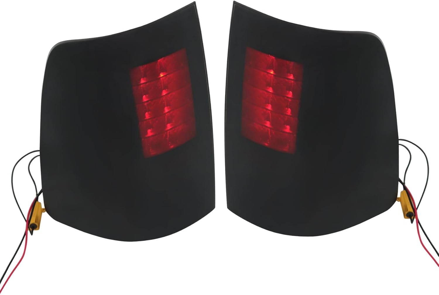 labwork Tail Lamp Light Replacement for Ram 1500 2009-2018 Smoked Lens Driver and Passenger Side Brake Light Outer 5277414AC 55277415AC 55277414AB 55277415AB