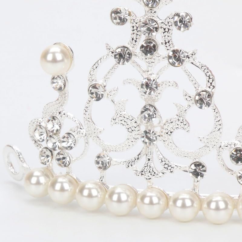 Buon Compleanno Crystal Diamonds Pearl Crown Cake Toppers Wedding Christment Battesimo Battesimo Birthday Cake Decorating Strumenti Decorazione Torta Forniture Torte impreziosite