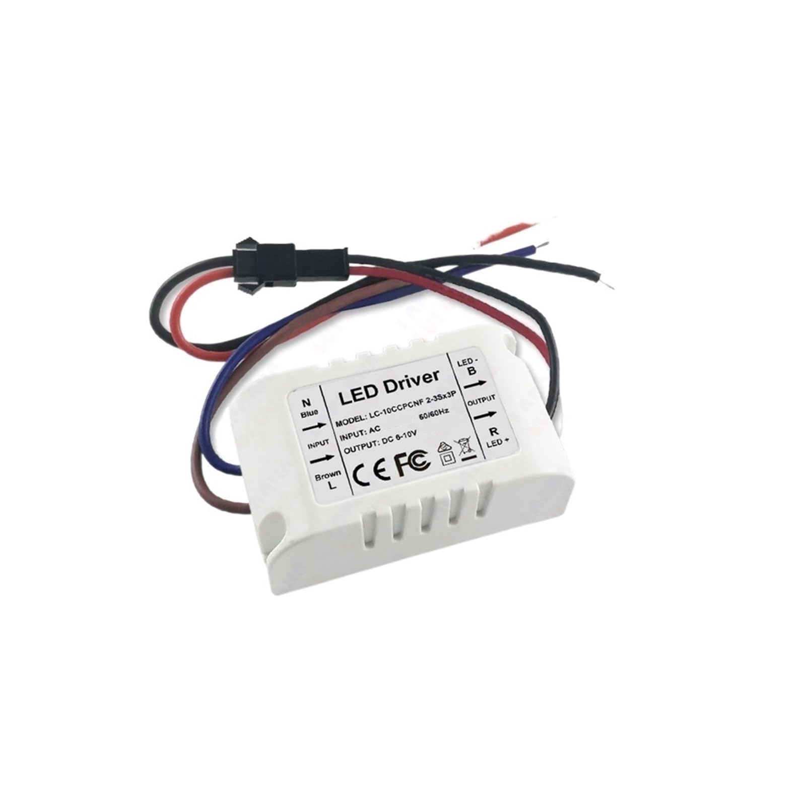 Fuente de alimentación LED 600mA transformador corriente constante 6W 8W 10W 12W para focos