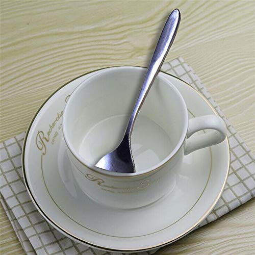 10 PC cuillères à café de cuillère en acier inoxydable Petit Pack Of Ten Restaurant Bar Scoop Kitchen Tools Sets # 3f28 Vaisselle @Y (Color : Silver)