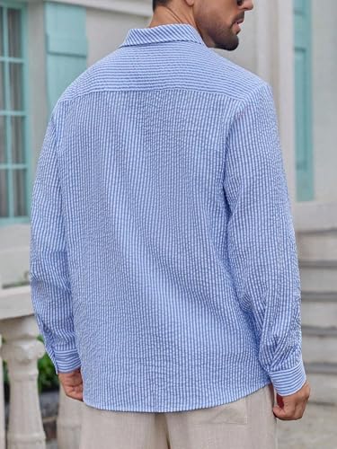Image of Lymio Men Shirt || Striped Shirt for Man || Full Sleeve || Casual Style (Packs Also Available) (Crush-Lining-New)