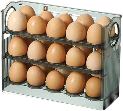 Organizador de huevos para refrigerador, contenedor de huevos para refrigerador, caja de almacenamiento de huevos, organizador de refrigerador,