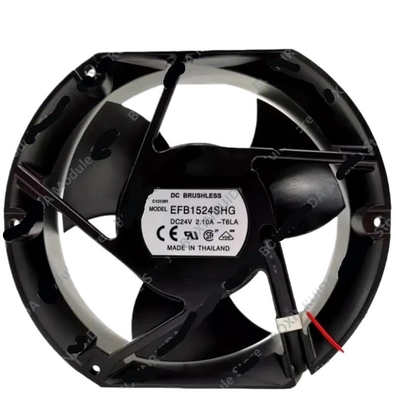 Ventilateur axial EFB1524SHG avec grand débit d'air pour dissipation thermique 24V