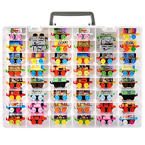 ALCYON Toy Storage Case Compatible with Thomas & Friends MINIS Engines/for Mini Brands Toys Series 1 2 3 4 /for Disney Doorables Collectible Mini Figures/for Mini Mart and More (Box Only)-White - Thumbnail 2