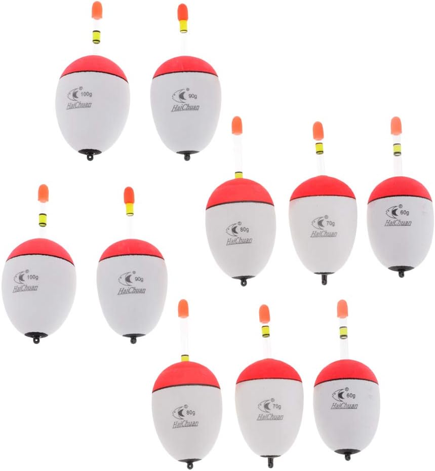 Ipotch 10個セット 釣りフロート 浮き 漂子 ボバー 夜釣り 夜光 全２サイズ