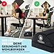 Birkental Fußstütze Schreibtisch – (TESTSIEGER) mit flauschiger Fußtasche – Ergonomisch höhenverstellbare, rutschfeste Fußablage – Büro und Schreibtisch Zubehör für Komfort - Fußbank- Fußhocker