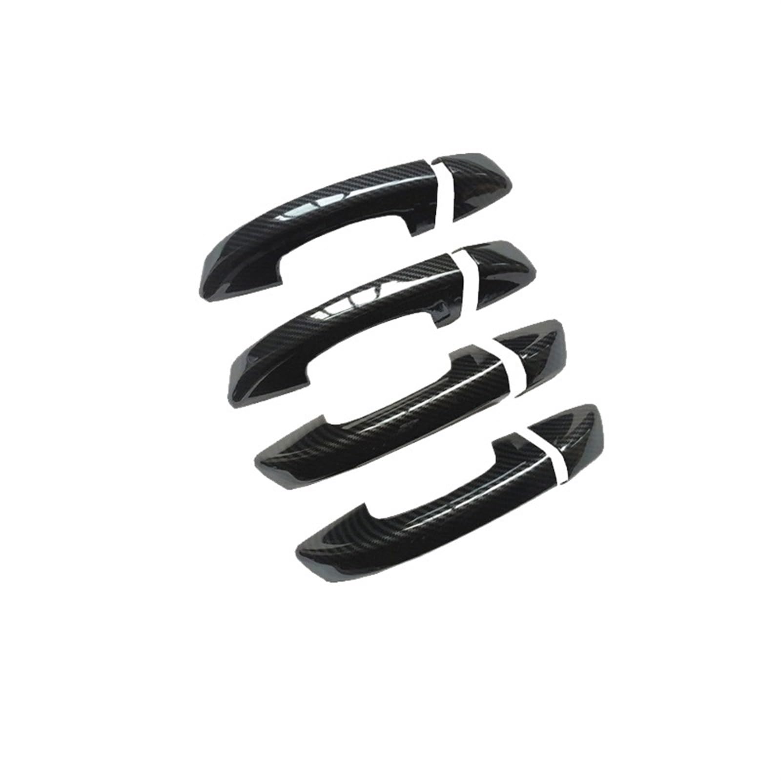 Lzbzhb Carbon Fiber Car Exterior Outsidedoor Handle For Vw For Sharan For Mk2 7N 2010~2022 Chrome Car Door Handle Cover Trim Chromium Styling Exterior Parts(Carbon Fiber)