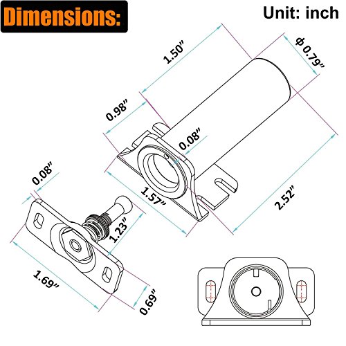 Hwmate Dc12V Metal Fail Safe Mode Electric Cabinet Lock 110Lb Holding Force For File Cabinet & Display Case #TOP2