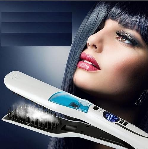 Steam Hair Straightener Steam Comb Straightening Irons Automatic Straight Hair Brush Steam Flat Iron Electric Ceramic Hair Straightener Tools #TOP1