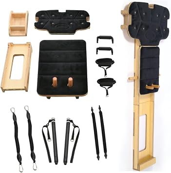 Kochler Professional Reformer Pilates Tool – Wooden Body, Adjustable Spring System