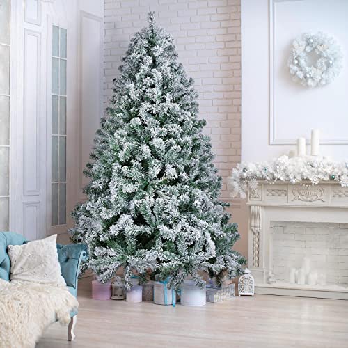 Yaheetech 7.5Ft Pre-Lit Artificial Christmas Tree With Incandescent Warm White Lights thumb #2
