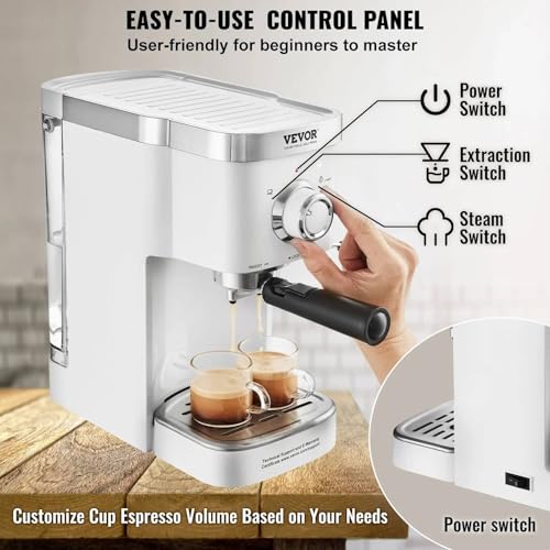 Image of Mann Mart‚15 Bar Semi-Automatic Espresso Machine: Create CAF‚ao¬-Quality Coffee & Latte Art at Home