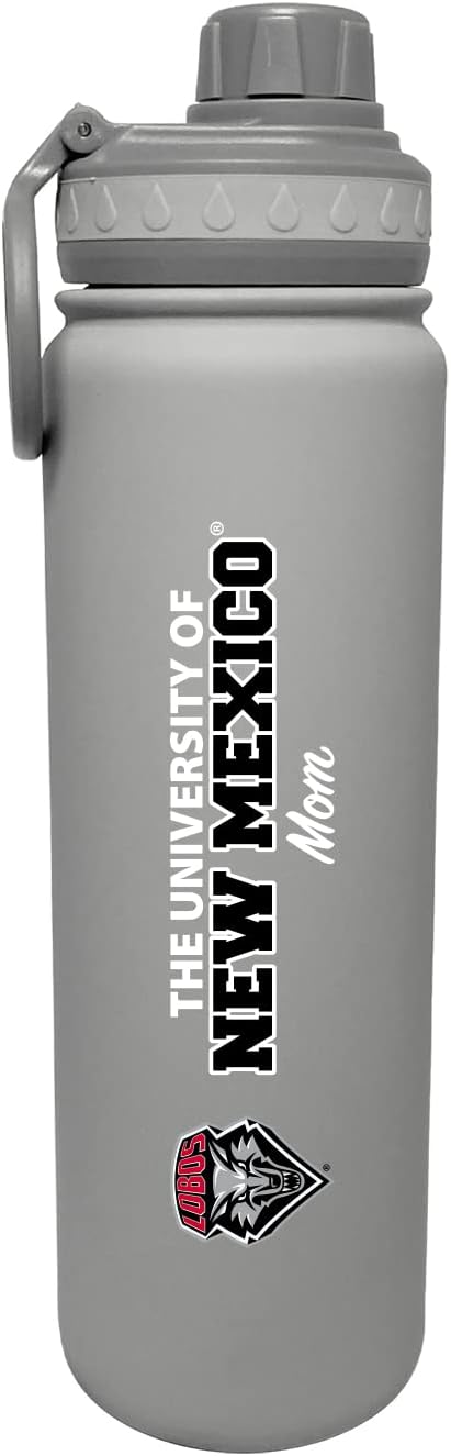 The Fanatic Group University of New Mexico Mom 24 oz. Stainless Steel Bottle - Gray