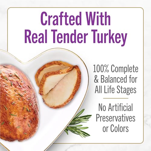 Image of Fancy Feast Purina Petites Tender Turkey Entree Gourmet Wet Cat Food Pate - 2.8 oz. Tubs,(Pack of 24)