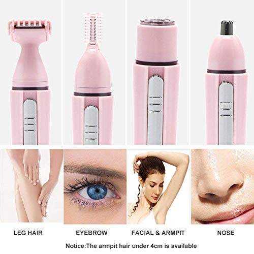 Facial Hair Removal for Women, 4 in 1 Painless Electric Hair Removal