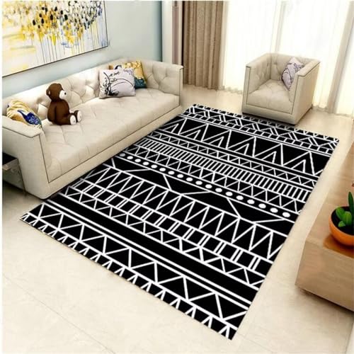 Tapis salon lavable 200x250CM antitache pour maison active