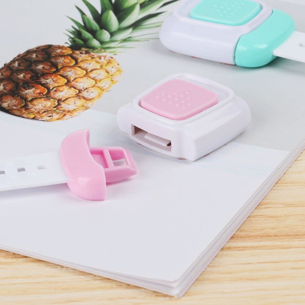 1 PCS Blocco di Sicurezza Multifunzione Doppio Pulsante Bambino Anti-Pizzico A Mano Armadio Frigorifero Porta Serratura Bambino Blocco Sicurezza Cassetto(Gr�n)