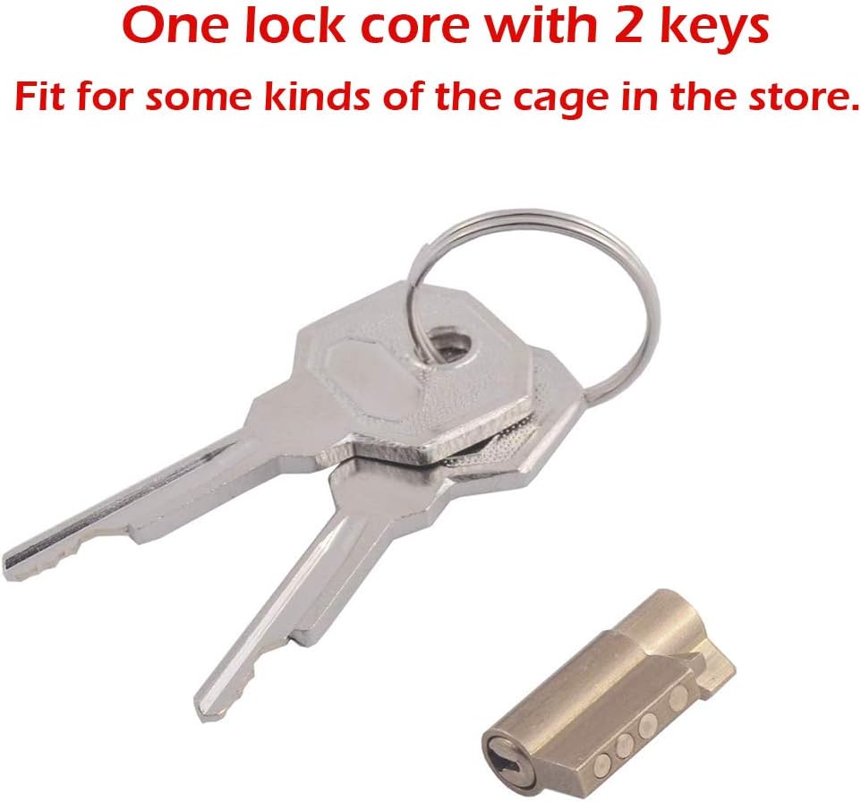 XuSha Lock Core Metal Stealth Lock Cage Brass Lock Cylinder(One Lock Core with Two Keys)