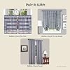 ACHIM Buffalo Check Valance Window Curtains - 58 Inch Width, 14 Inch Length - Navy Blue & Ivory White Plaid - Light Filtering Farmhouse Country Drapes for Bedroom Living & Dining Room Home Decor #4