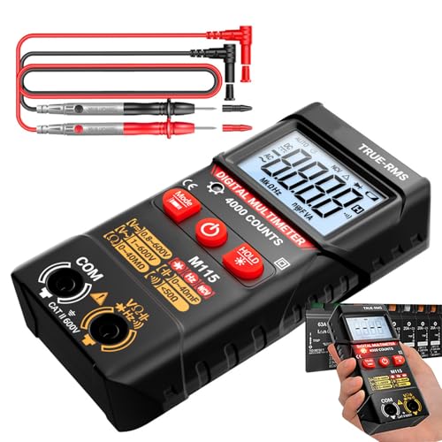 Multímetro Digital Probador - Detector Digital De 4000 Cuentas - Multímetro Inteligente,Para Automoción, Electricista, Hogar, Voltaje, Circuito, Corriente, Capacitancia, Resistencia, Trabajo Industria