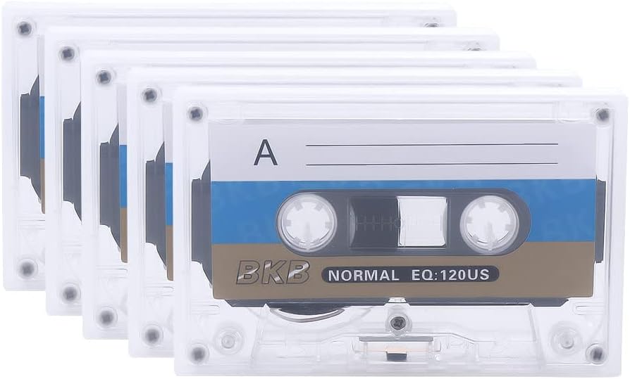 Blank Cassette Tapes, 60 Minutes Audio Tapes Standard Blank