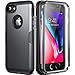 YOUMAKER Hülle für iPhone 8 /iPhone 7 Stoßfest Handyhülle Kompatibel mit iPhone 8 /iPhone 7 360 Grad komplettschutz mit Displayschutz Fallschutz für iPhone 8 /iPhone 7 (4,7 Zoll)-schwarz