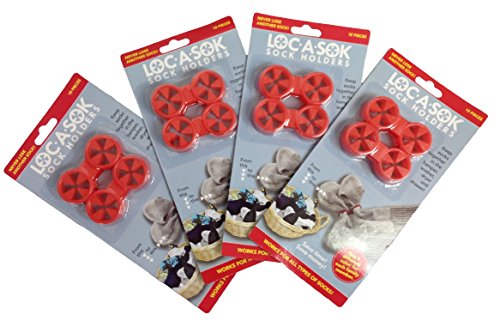 Image of Loc A Sok Sock Locks (Pack of 40 - All Red)